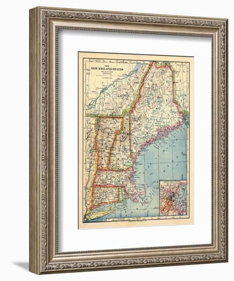 1883, New England 1883, Maine, United States-null-Framed Giclee Print