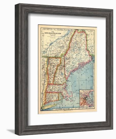 1883, New England 1883, Maine, United States-null-Framed Giclee Print