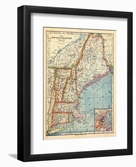 1883, New England 1883, Maine, United States-null-Framed Giclee Print