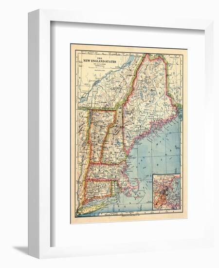 1883, New England 1883, Maine, United States-null-Framed Giclee Print