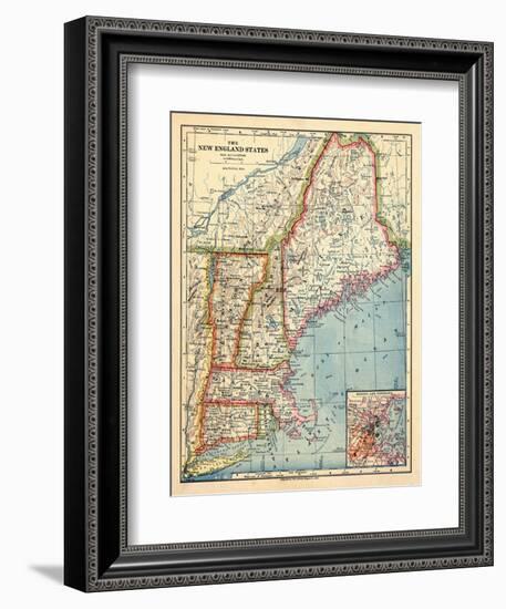 1883, New England 1883, Maine, United States-null-Framed Giclee Print