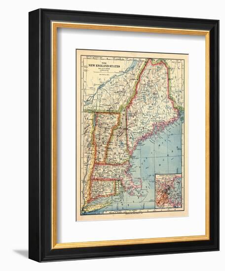 1883, New England 1883, Maine, United States-null-Framed Giclee Print