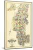 1883, Somerset County Map, Maine, United States-null-Mounted Giclee Print