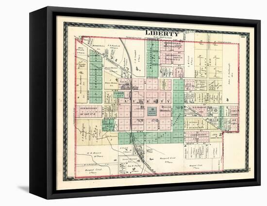 1884, Liberty, Indiana, United States-null-Framed Premier Image Canvas