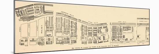 1884, Manchester Map of Mills and Corps, New Hampshire, United States-null-Mounted Giclee Print