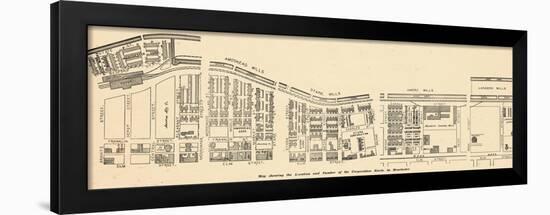 1884, Manchester Map of Mills and Corps, New Hampshire, United States-null-Framed Giclee Print
