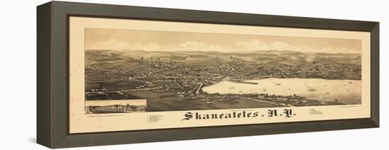 1884, Skaneateles 1884 Bird's Eye View, New York, United States-null-Framed Premier Image Canvas