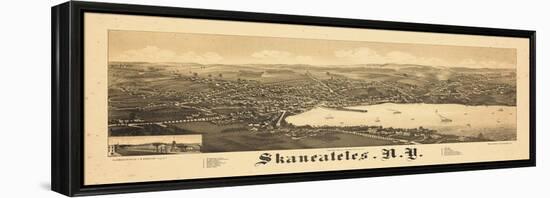 1884, Skaneateles 1884 Bird's Eye View, New York, United States-null-Framed Premier Image Canvas