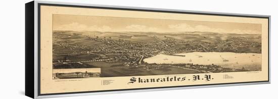 1884, Skaneateles 1884 Bird's Eye View, New York, United States-null-Framed Premier Image Canvas