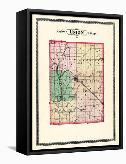 1884, Union County, Indiana, United States-null-Framed Premier Image Canvas