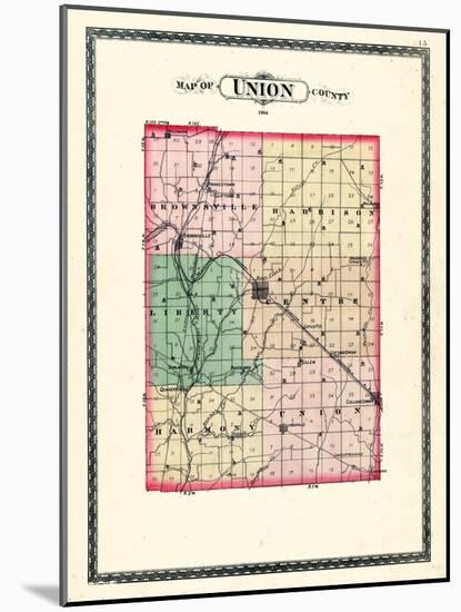 1884, Union County, Indiana, United States-null-Mounted Giclee Print