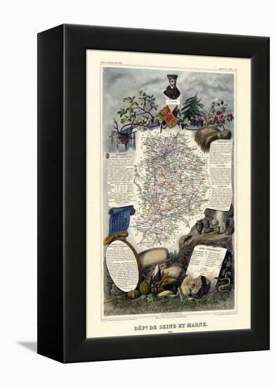 1885, France, Wine Regions of France - North-null-Framed Premier Image Canvas