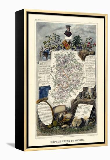 1885, France, Wine Regions of France - North-null-Framed Premier Image Canvas