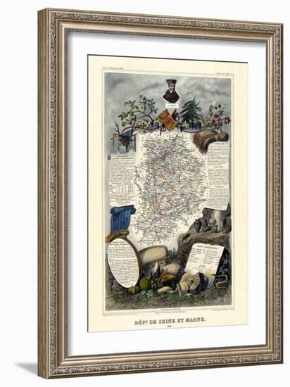 1885, France, Wine Regions of France - North-null-Framed Giclee Print