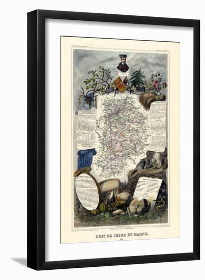 1885, France, Wine Regions of France - North-null-Framed Giclee Print