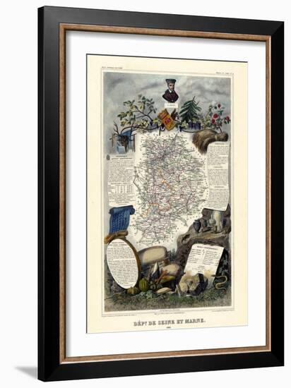 1885, France, Wine Regions of France - North-null-Framed Giclee Print