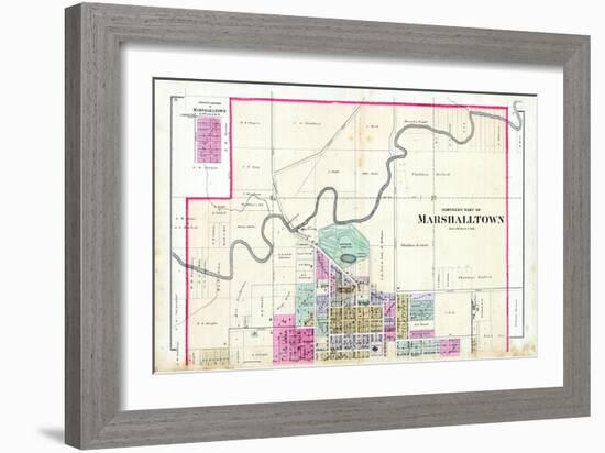 1885, Marshalltown - North, Iowa, United States-null-Framed Giclee Print