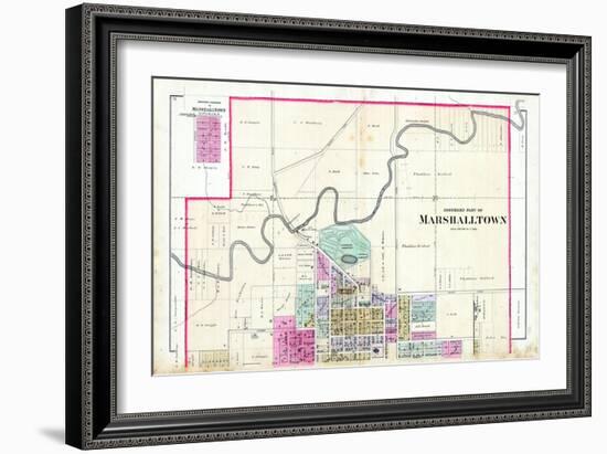 1885, Marshalltown - North, Iowa, United States-null-Framed Giclee Print