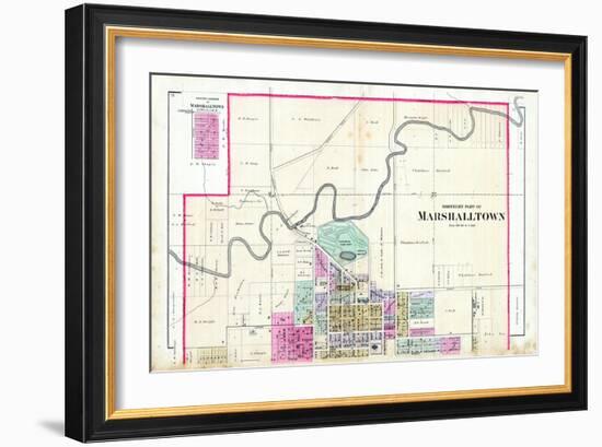 1885, Marshalltown - North, Iowa, United States-null-Framed Giclee Print