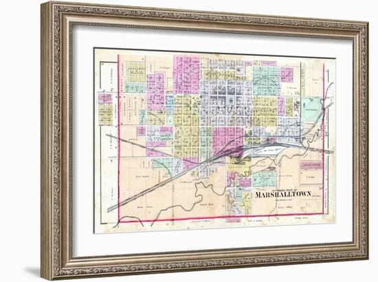 1885, Marshalltown - South, Iowa, United States-null-Framed Giclee Print