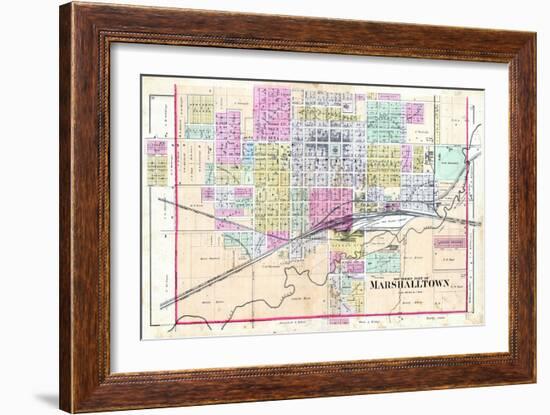 1885, Marshalltown - South, Iowa, United States-null-Framed Giclee Print