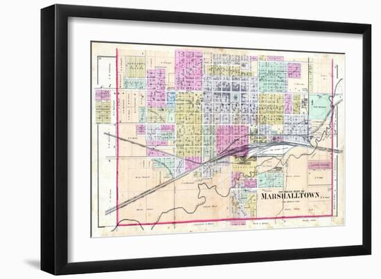 1885, Marshalltown - South, Iowa, United States-null-Framed Giclee Print