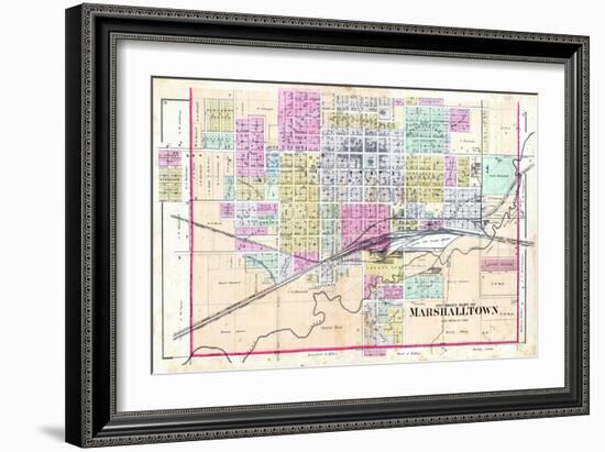 1885, Marshalltown - South, Iowa, United States-null-Framed Giclee Print