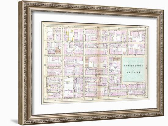 1885, Rittenhouse Square, Philadelphia, Pennsylvania, United States-null-Framed Giclee Print