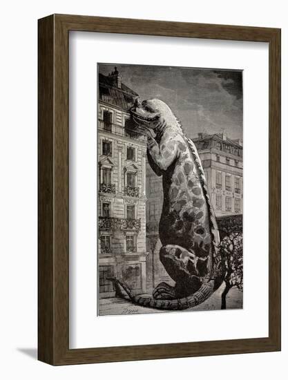 1886 Flammarion's Iguanodon Dinosaur-Stewart Stewart-Framed Photographic Print