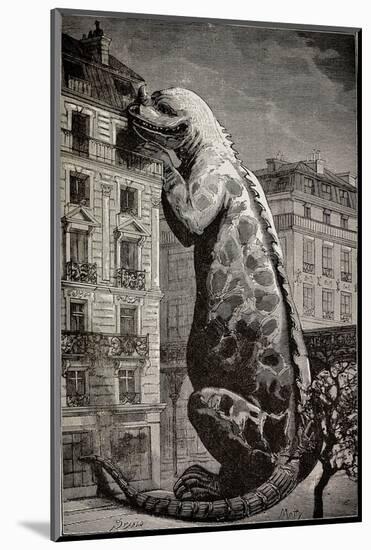 1886 Flammarion's Iguanodon Dinosaur-Stewart Stewart-Mounted Photographic Print