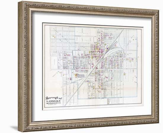 1886, Lansdale Borough, Pennsylvania, United States-null-Framed Giclee Print