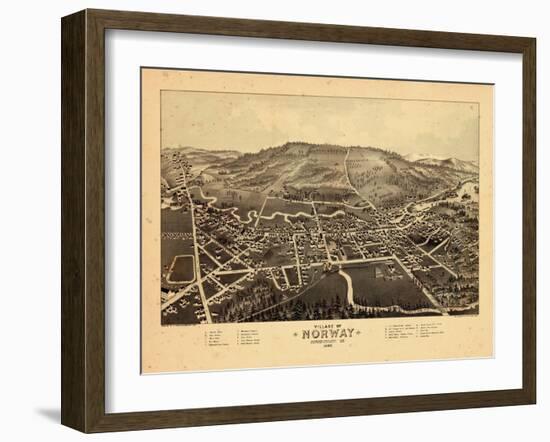 1886, Norway, Maine-null-Framed Giclee Print