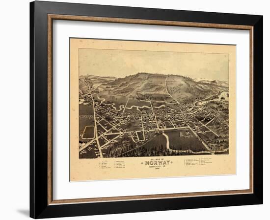 1886, Norway, Maine-null-Framed Giclee Print