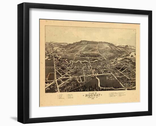 1886, Norway, Maine-null-Framed Giclee Print