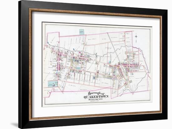 1886, Quakertown Borough, Pennsylvania, United States-null-Framed Giclee Print