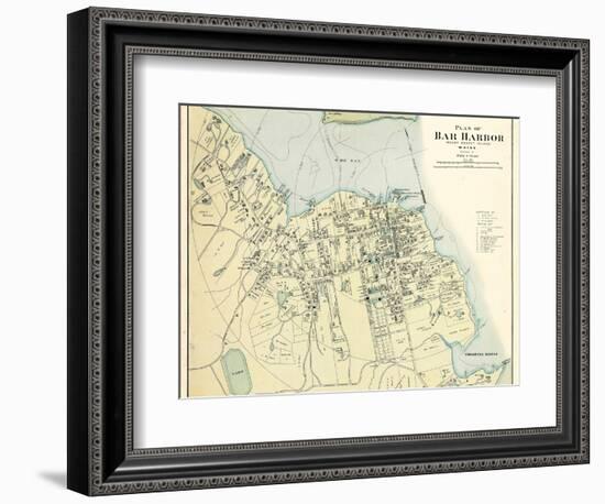 1887, Bar Harbor 1887, Maine, United States-null-Framed Giclee Print