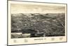 1887, Bennington Bird's Eye View, Vermont, United States-null-Mounted Giclee Print