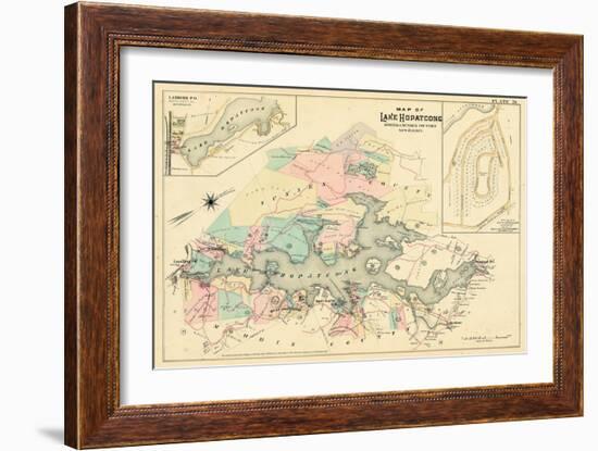 1887, Lake Hopatcong, Morris, Sussex Counties, Landing, New Jersey, United States-null-Framed Giclee Print