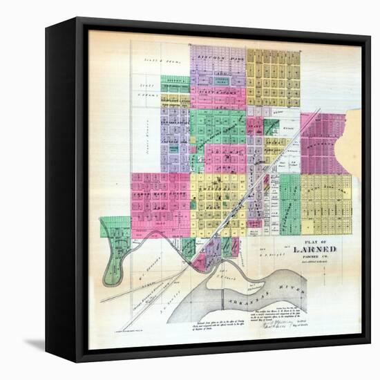 1887, Larned, Kansas, United States-null-Framed Premier Image Canvas