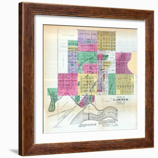 1887, Larned, Kansas, United States-null-Framed Giclee Print