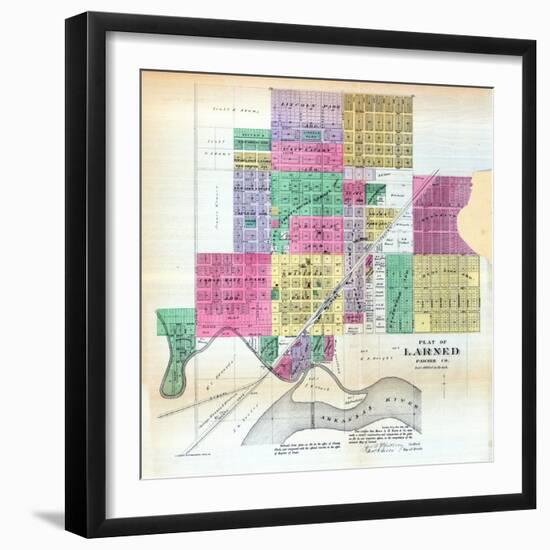 1887, Larned, Kansas, United States-null-Framed Giclee Print