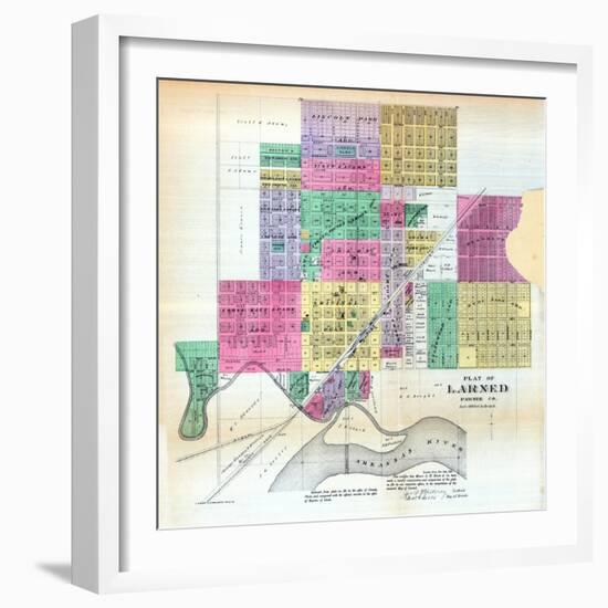 1887, Larned, Kansas, United States-null-Framed Giclee Print