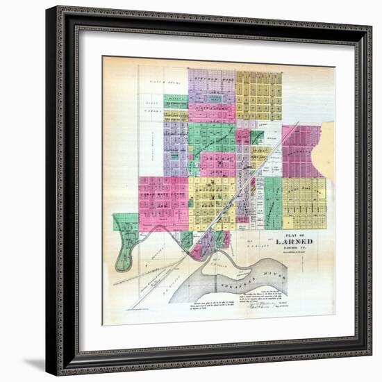 1887, Larned, Kansas, United States-null-Framed Giclee Print