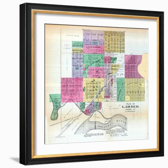 1887, Larned, Kansas, United States-null-Framed Giclee Print