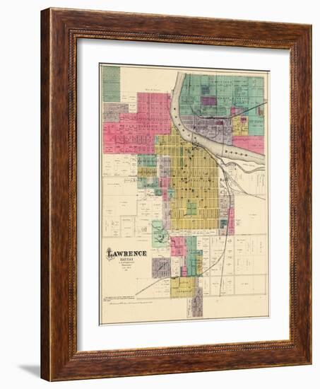 1887, Lawrence, Kansas, United States-null-Framed Giclee Print