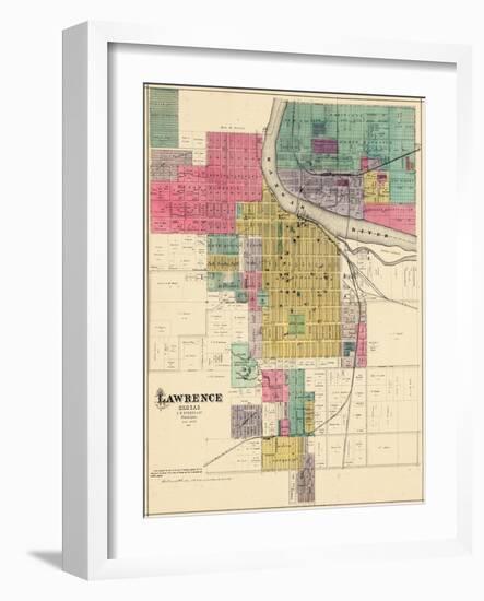 1887, Lawrence, Kansas, United States-null-Framed Giclee Print