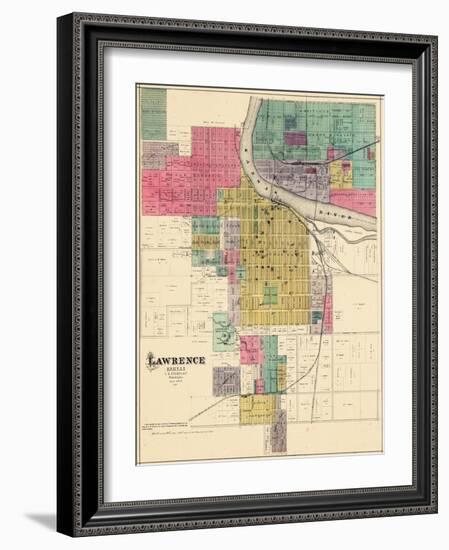 1887, Lawrence, Kansas, United States-null-Framed Giclee Print