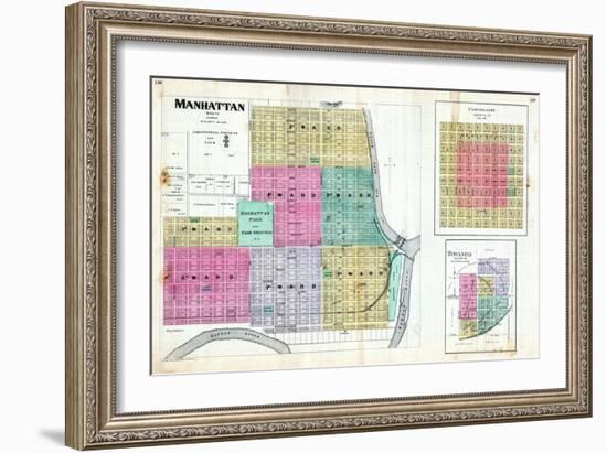 1887, Manhattan, Coronado, Towanda, Kansas, United States-null-Framed Giclee Print