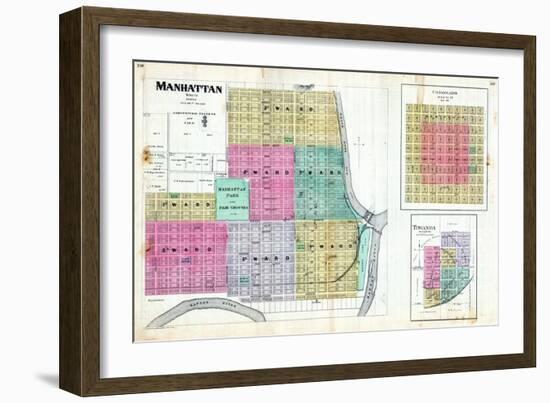 1887, Manhattan, Coronado, Towanda, Kansas, United States-null-Framed Giclee Print