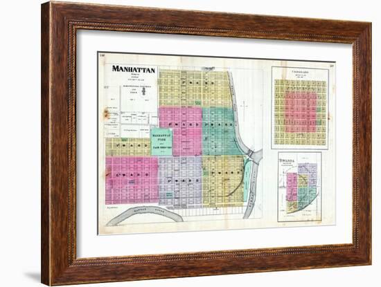 1887, Manhattan, Coronado, Towanda, Kansas, United States-null-Framed Giclee Print